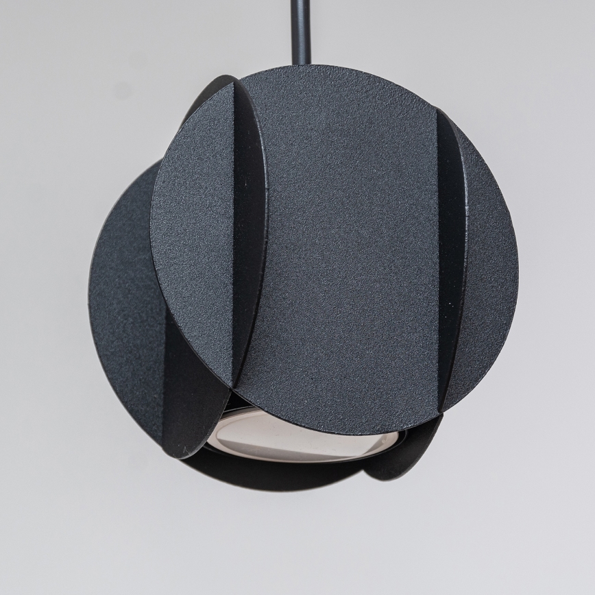 Luster na sajli GAMBIT 4xGU10/10W/230V crne boje