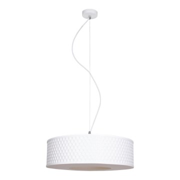 Luster na sajli GARDA 1xE27/60W/230V prečnik 40 cm bela