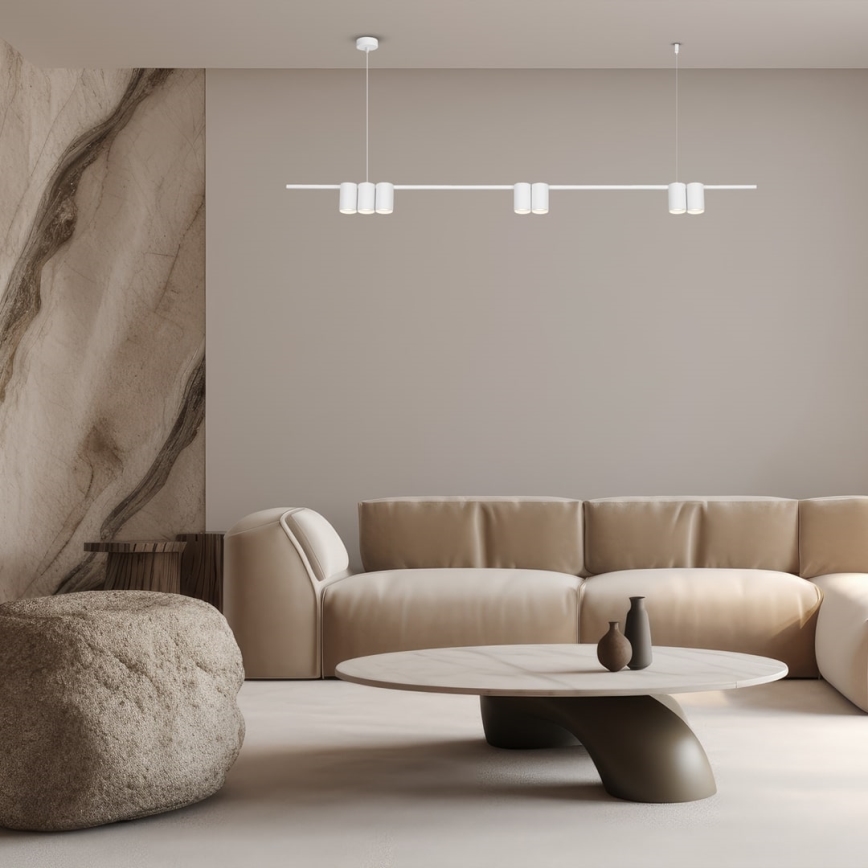 Luster na sajli GENESIS 7xGU10/8W/230V bela