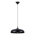 Luster na sajli GINA 1xE27/15W/230V prečnik 38 cm crna