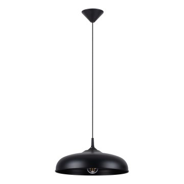 Luster na sajli GINA 1xE27/15W/230V prečnik 38 cm crna