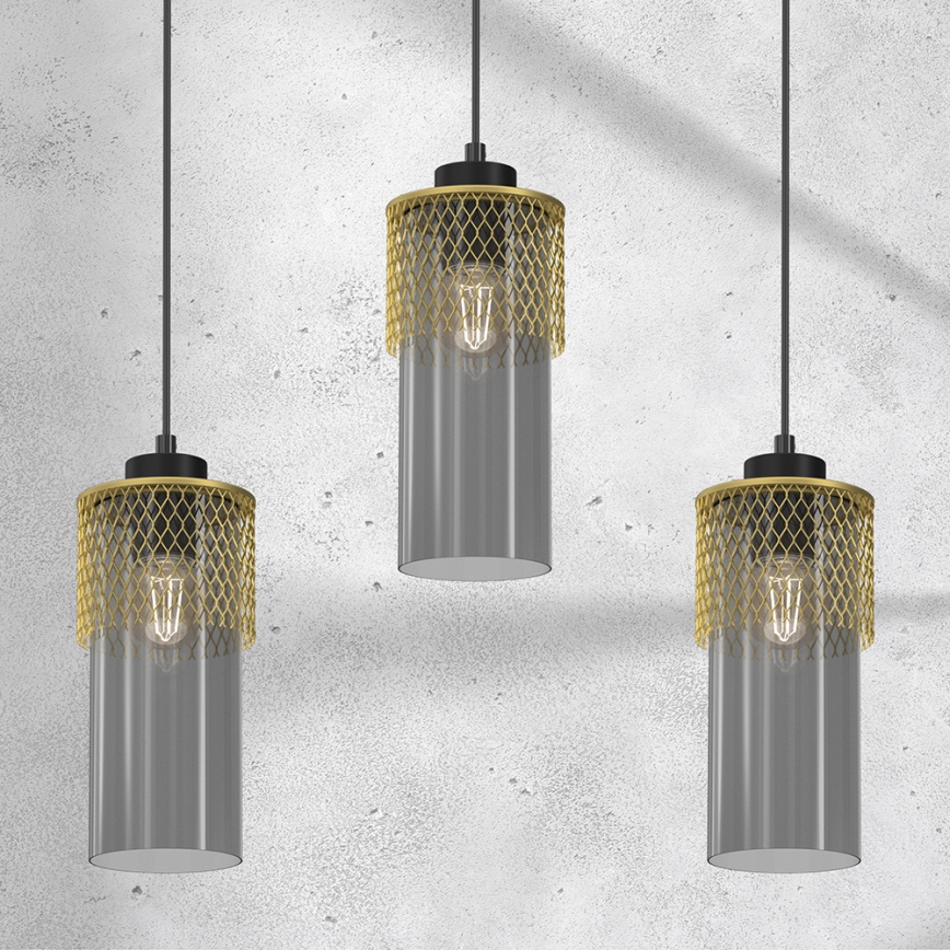 Luster na sajli GLAM 3xE27/60W/230V