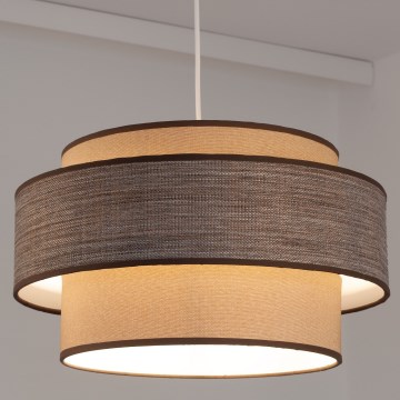 Luster na sajli GRACE 1xE27/60W/230V prečnik 40 cm bež/braon