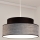 Luster na sajli GRACE 1xE27/60W/230V, prečnik 40 cm, crna/siva
