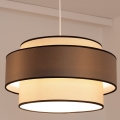 Luster na sajli GRACE 1xE27/60W/230V prečnik 40 cm krem/braon