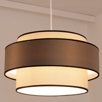 Luster na sajli GRACE 1xE27/60W/230V prečnik 40 cm krem/braon