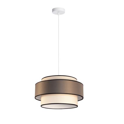 Luster na sajli GRACE 1xE27/60W/230V prečnik 40 cm krem/braon