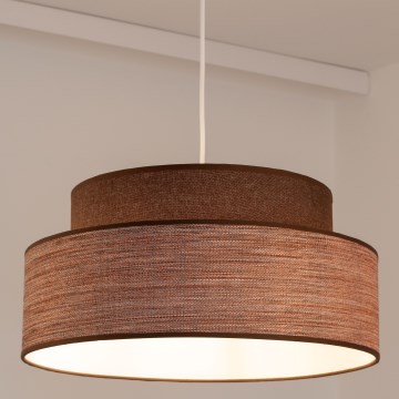 Luster na sajli GRACE 1xE27/60W/230V Ø 40 cm braon/bež
