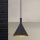 Luster na sajli GUNDA 1xE14/40W/230V prečnik 16,5 cm crna/zlatna