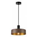 Luster na sajli HAKI 1xE27/60W/230V braon/crna