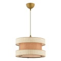 Luster na sajli HALO 1xE27/60W/230V bež/krem