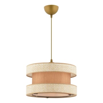 Luster na sajli HALO 1xE27/60W/230V bež/krem