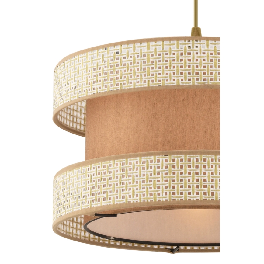 Luster na sajli HALO 1xE27/60W/230V bež/krem