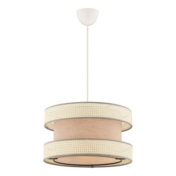 Luster na sajli HALO 1xE27/60W/230V bež/krema
