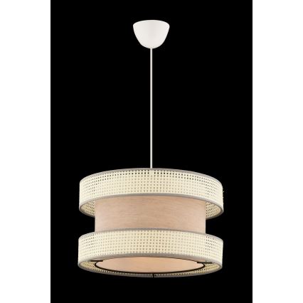 Luster na sajli HALO 1xE27/60W/230V bež/krema