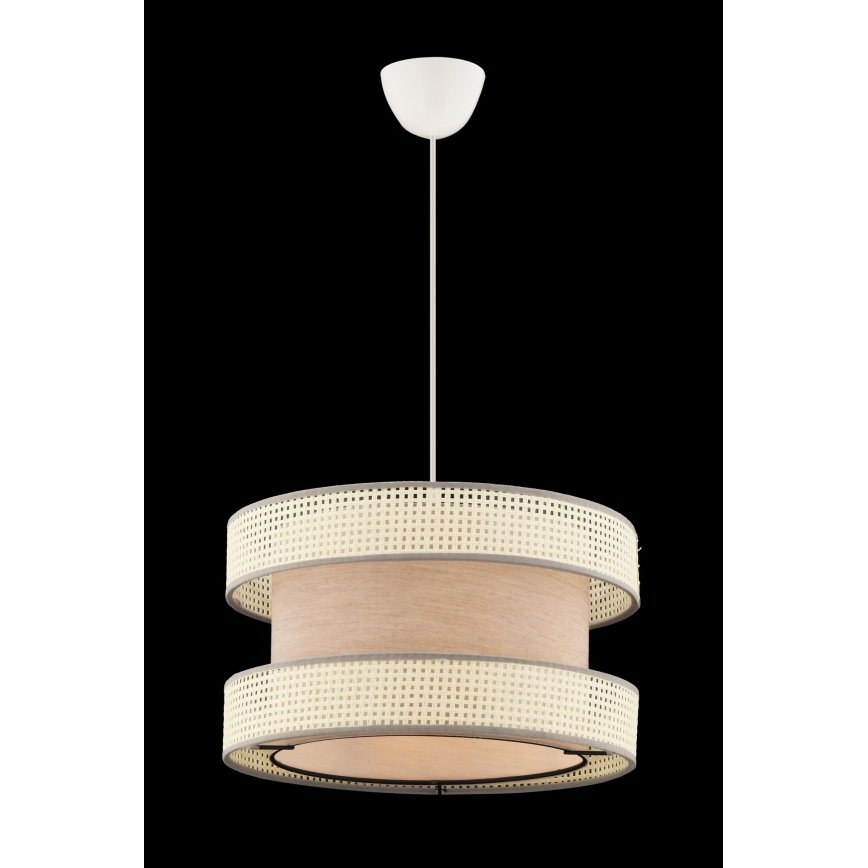 Luster na sajli HALO 1xE27/60W/230V bež/krema