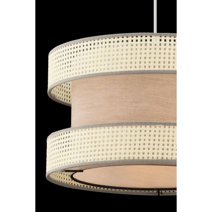 Luster na sajli HALO 1xE27/60W/230V bež/krema