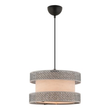 Luster na sajli HALO 1xE27/60W/230V bež/siva