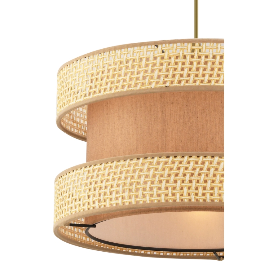 Luster na sajli HALO 1xE27/60W/230V braon/bež