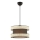Luster na sajli HALO 1xE27/60W/230V braon/krem