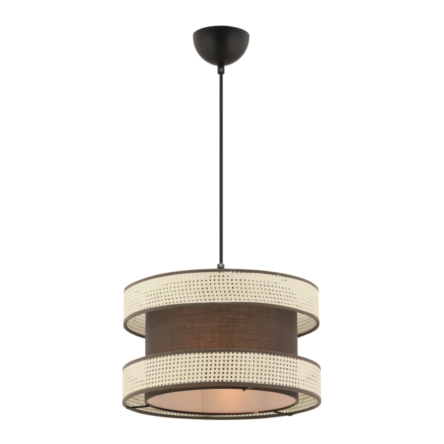 Luster na sajli HALO 1xE27/60W/230V braon/krem