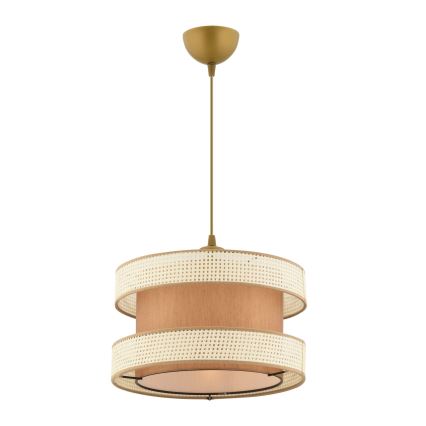 Luster na sajli HALO 1xE27/60W/230V braon/krem