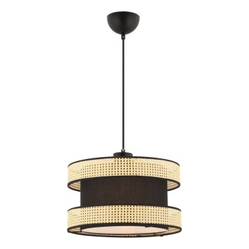 Luster na sajli HALO 1xE27/60W/230V crna/bež