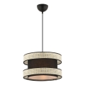 Luster na sajli HALO 1xE27/60W/230V crna/krem