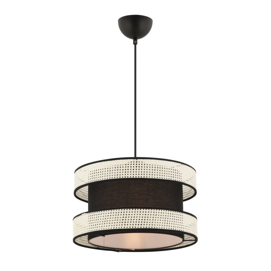 Luster na sajli HALO 1xE27/60W/230V crna/krem