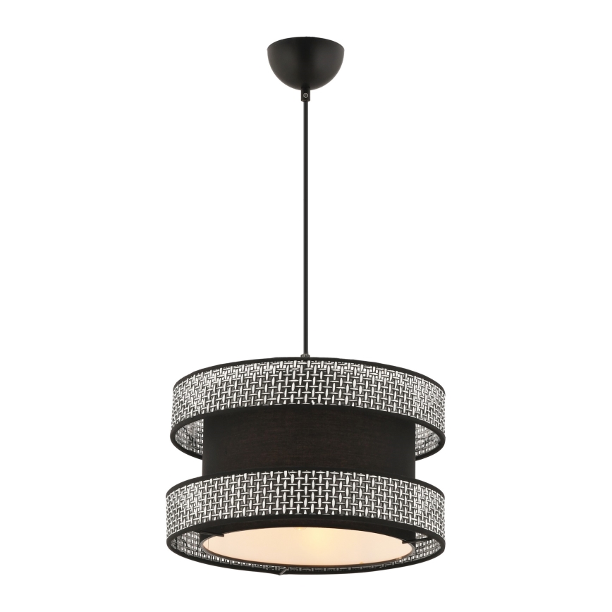 Luster na sajli HALO 1xE27/60W/230V crna/siva