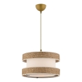 Luster na sajli HALO 1xE27/60W/230V krem/bež