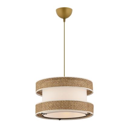 Luster na sajli HALO 1xE27/60W/230V krem/bež