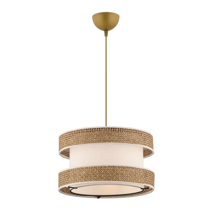 Luster na sajli HALO 1xE27/60W/230V krem/bež