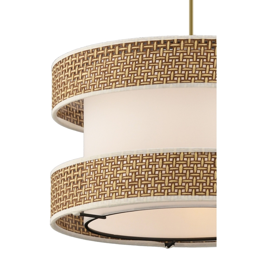 Luster na sajli HALO 1xE27/60W/230V krem/bež