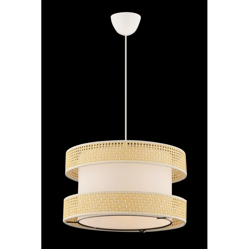 Luster na sajli HALO 1xE27/60W/230V krem/bež
