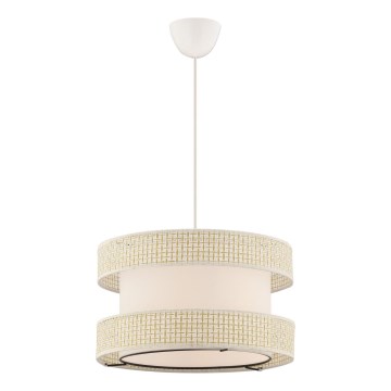 Luster na sajli HALO 1xE27/60W/230V krem boje