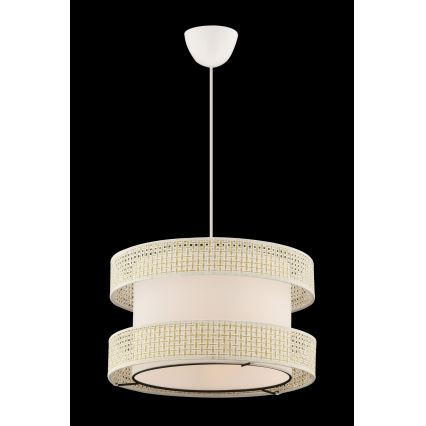 Luster na sajli HALO 1xE27/60W/230V krem boje