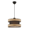 Luster na sajli HALO 1xE27/60W/230V smeđa/bež
