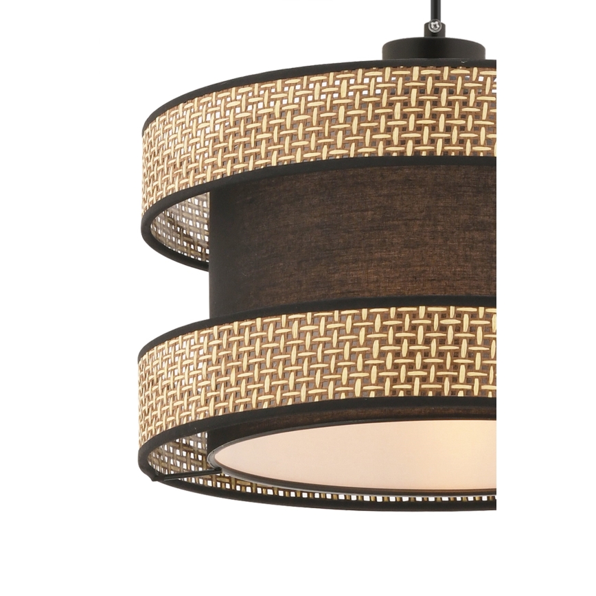 Luster na sajli HALO 1xE27/60W/230V smeđa/bež