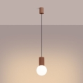 Luster na sajli HALO 1xG9/8W/230V, prečnik 12 cm, braon