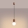 Luster na sajli HALO 1xG9/8W/230V, prečnik 12 cm, braon