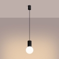 Luster na sajli HALO 1xG9/8W/230V prečnik 12 cm crni