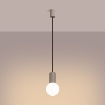 Luster na sajli HALO 1xG9/8W/230V prečnik 12 cm taupe