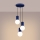 Luster na sajli HALO 3xG9/8W/230V prečnik 25 cm plavi