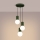 Luster na sajli HALO 3xG9/8W/230V, prečnik 25 cm, zelene boje