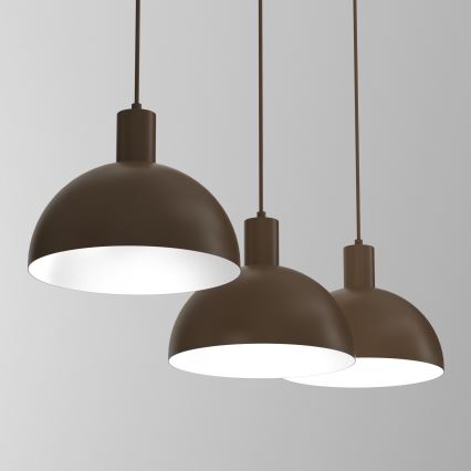 Luster na sajli HANDA 3xE27/15W/230V braon