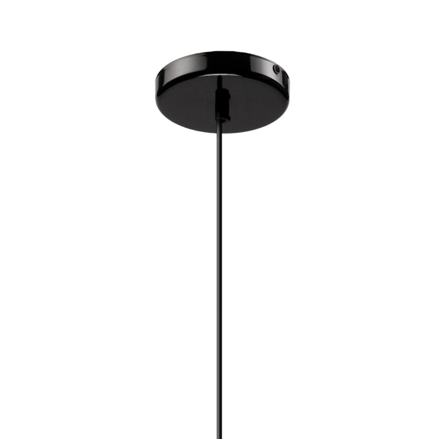 Luster na sajli HARMA 1xE27/15W/230V Ø 14 cm bela/crna