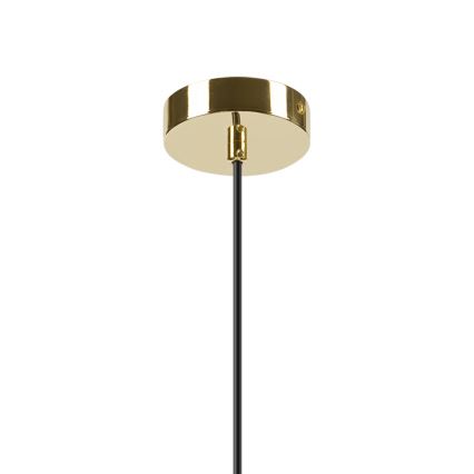 Luster na sajli HARMA 1xE27/15W/230V Ø 14 cm bela/zlatna