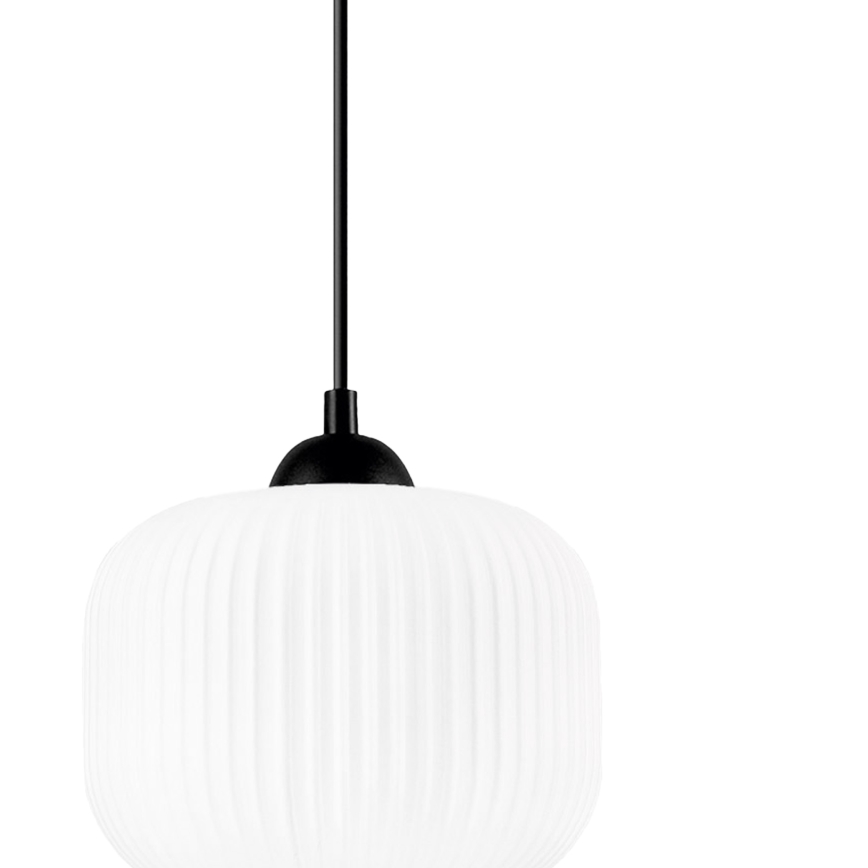 Luster na sajli HARMA 1xE27/15W/230V Ø 20 cm bela/crna