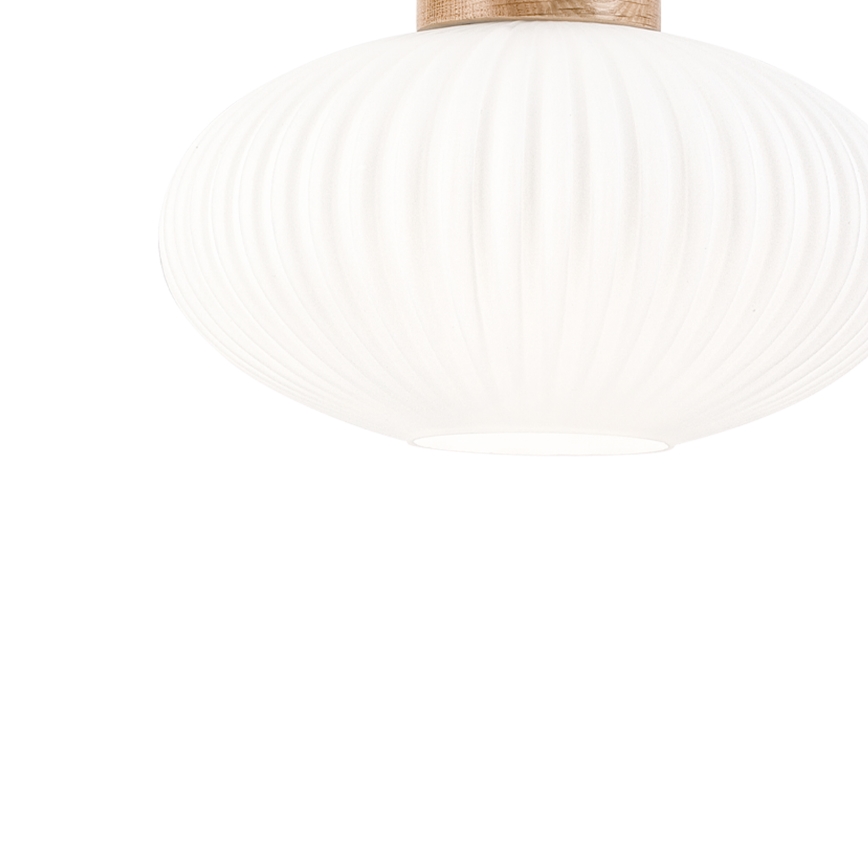 Luster na sajli HARMONY 1xE27/15W/230V prečnik 25 cm bela/hrast